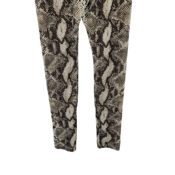 JLuxlabel Snake Long Sleeve Wrap Bodysuit Leggings Set Sz M Sheer Sexy Chic - Picture 5 of 16